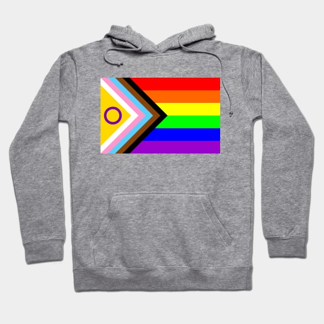 Progress Pride Flag Hoodie by tuditees